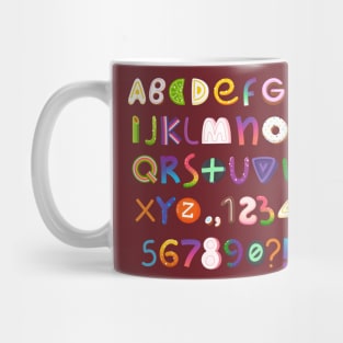 alphabet candies Mug